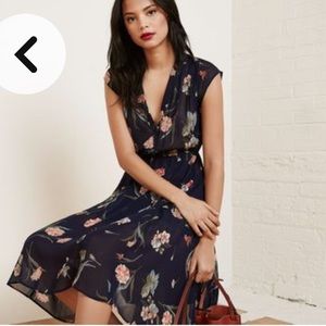 REFORMATION‎ Floral Print Midi Length Dress C18